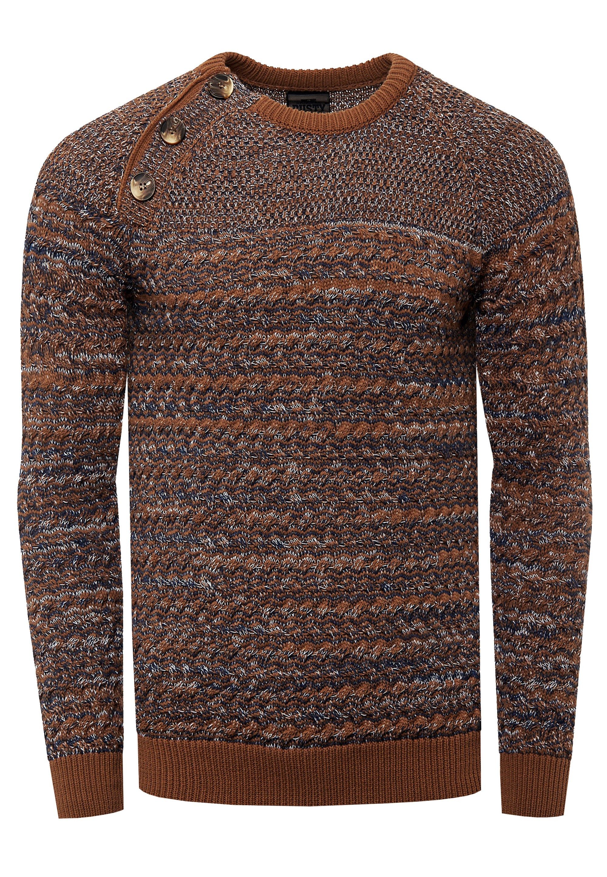 Rusty Neal Strickpullover mit modischen Knöpfen