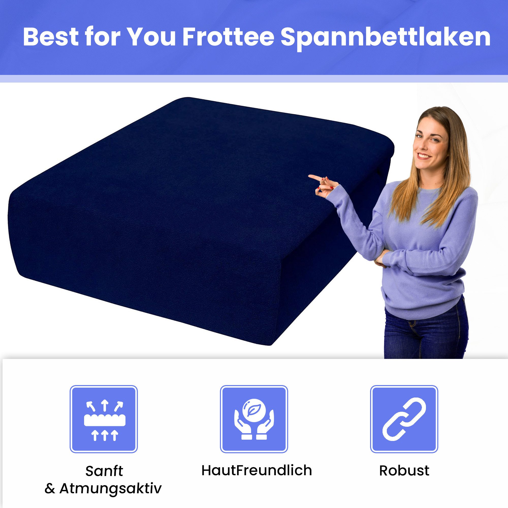 Best for You Spannbettlaken Frottee-Spannbettlaken aus Baumwollmix – Komfor günstig online kaufen