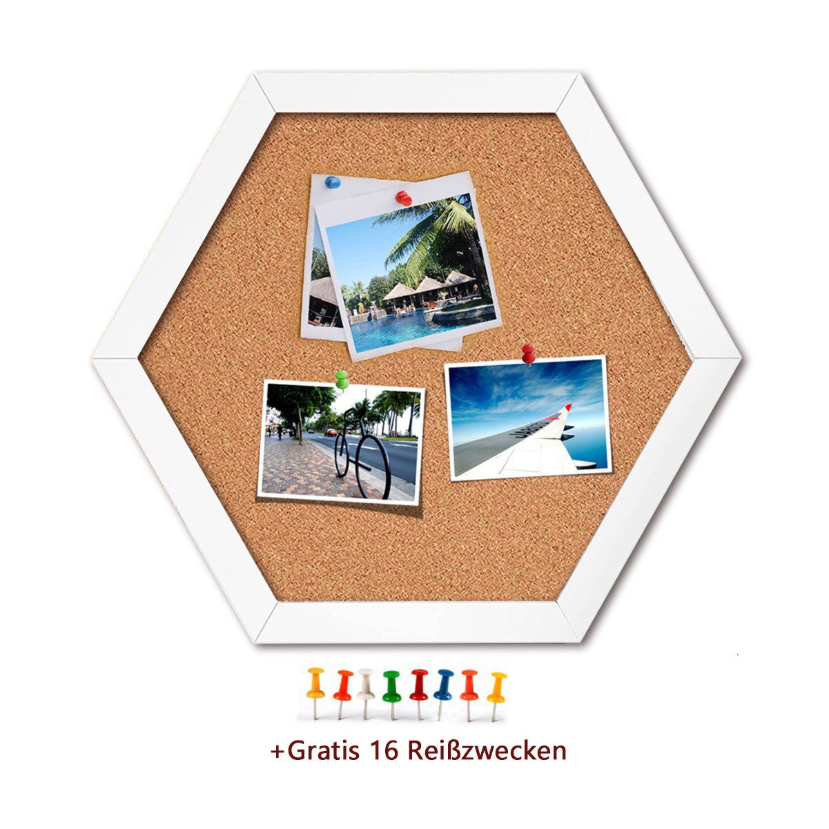 Pinnwand Filz Pinnwand, 2er-Pack, Korktafel, Visionboard, Fotowand