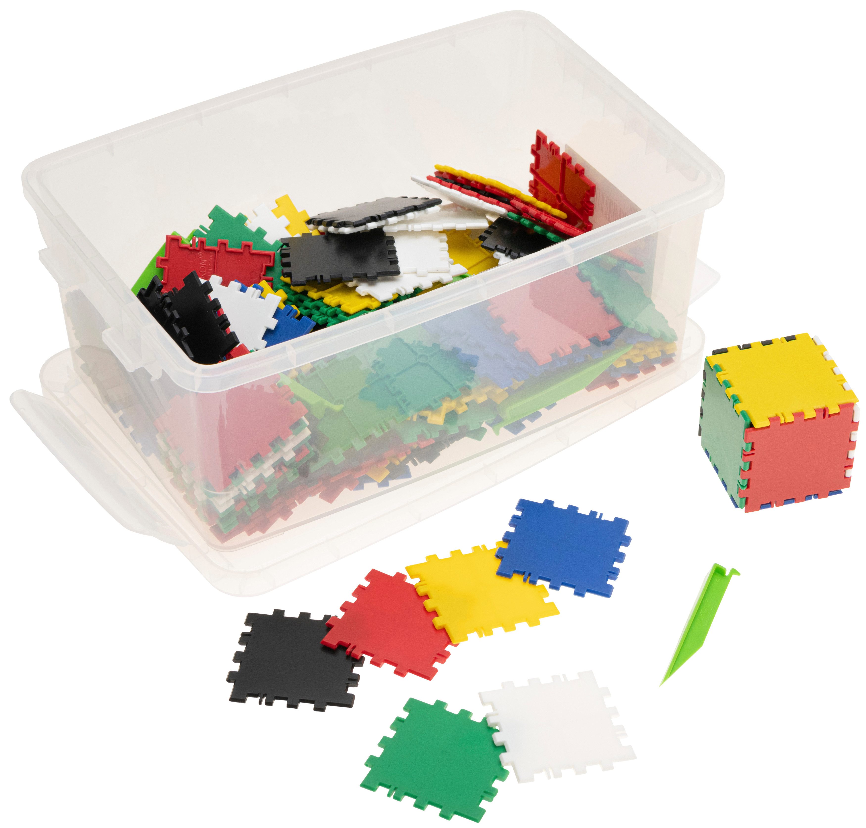 Betzold Lernspielzeug LOKON Würfel und Quader – Geometrie-Bausteine Lernmaterial