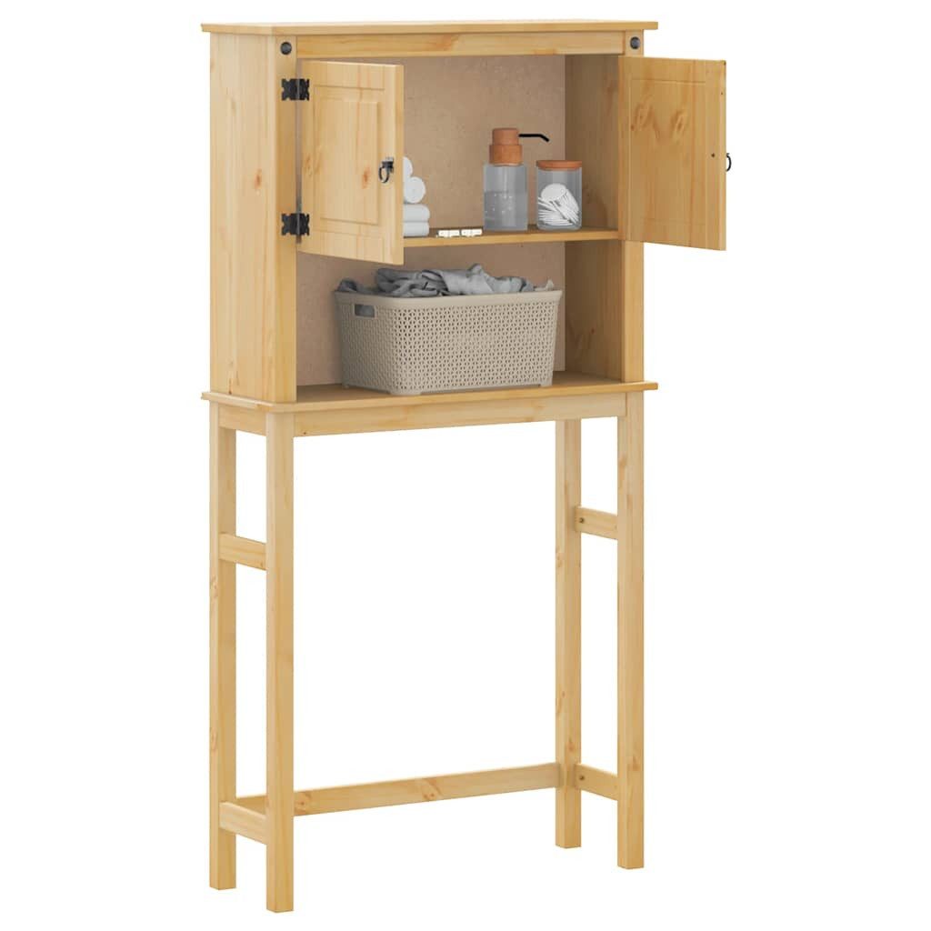 vidaXL Badezimmer-Set Waschmaschinenschrank Corona Massivholz Kiefer