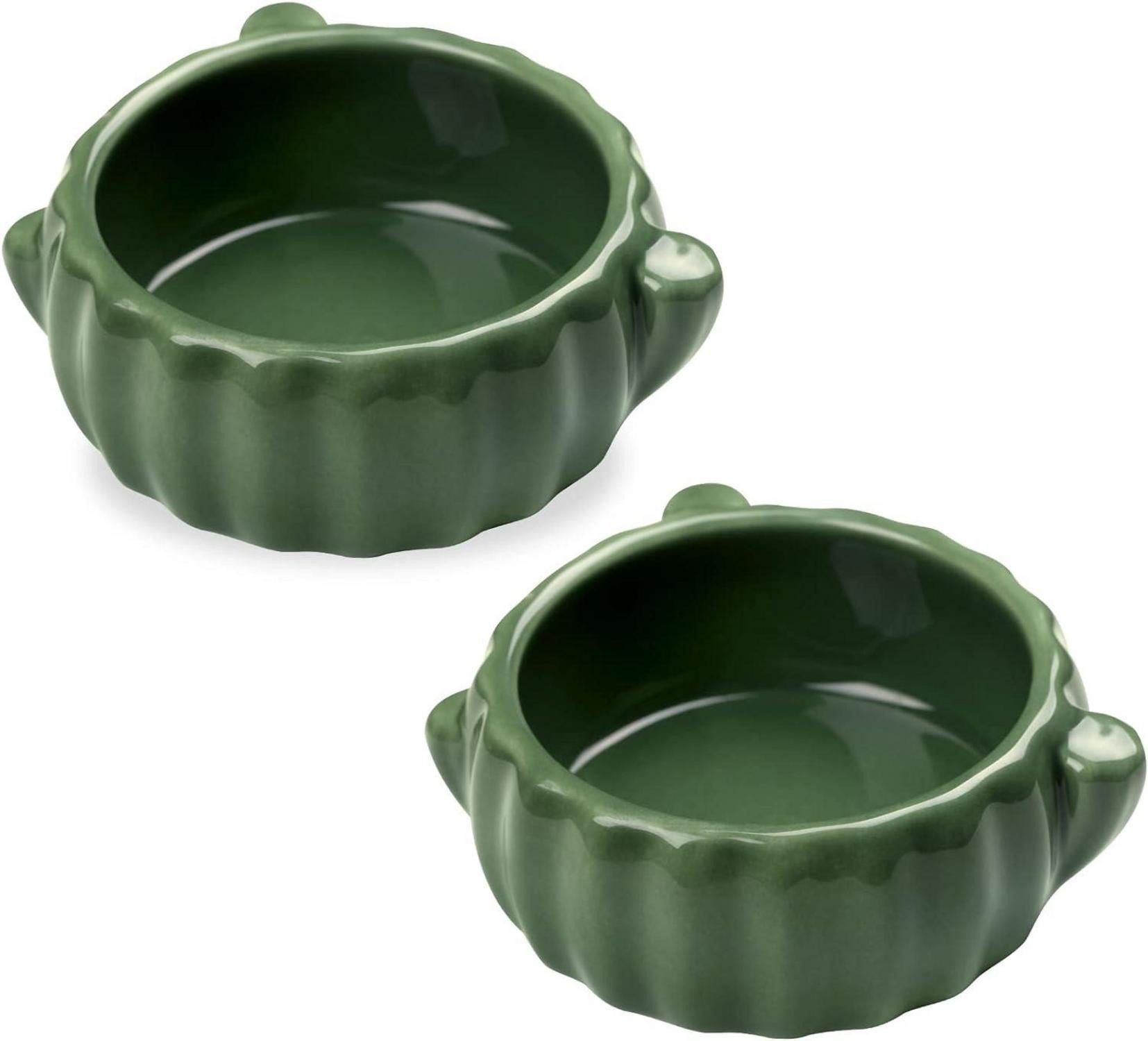 Kleintierkäfig Hamster Napf Keramik 2PCS Futternapf Kaninchen Meerschweinchen