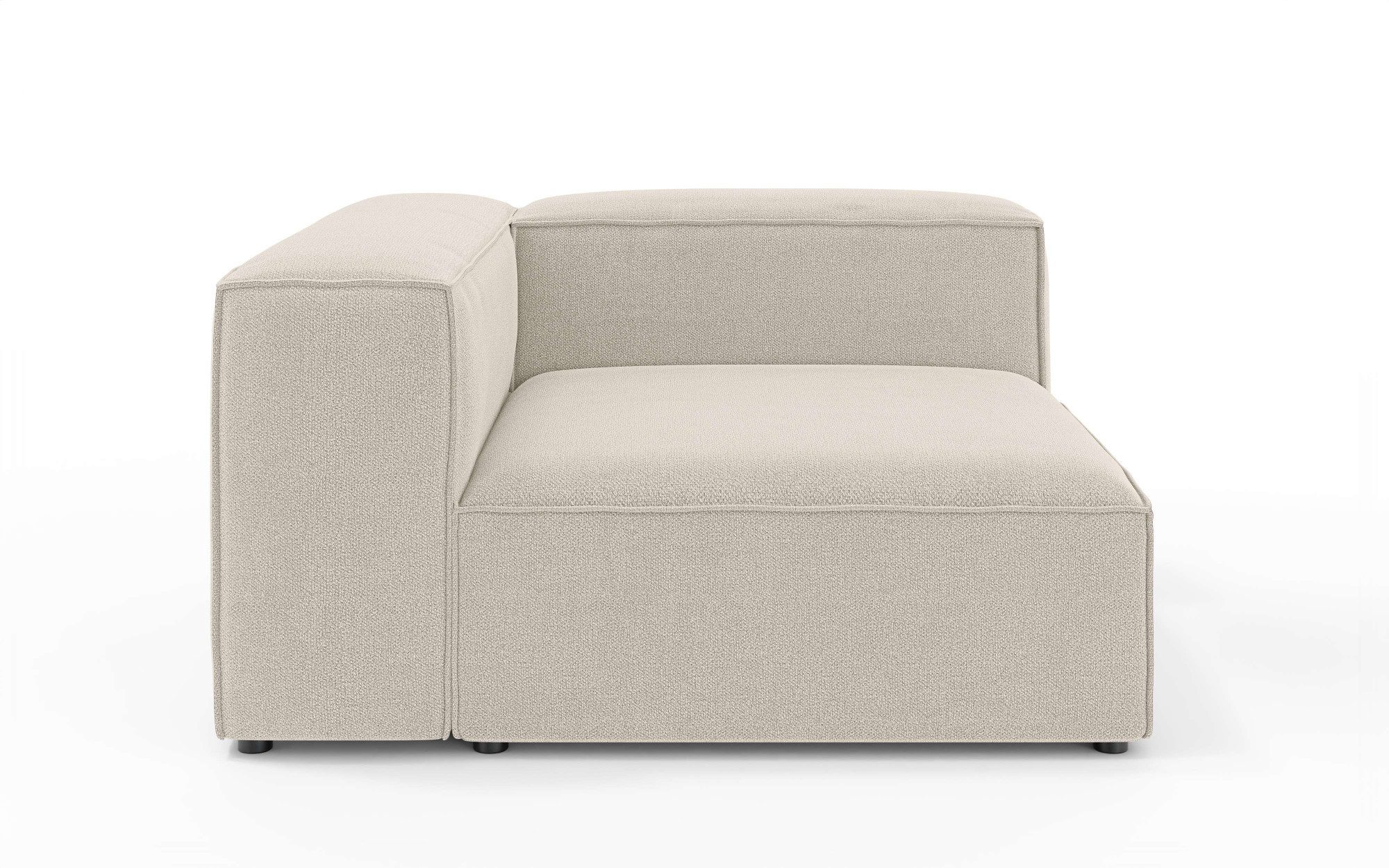 OTTO home Ottomane HAILY links/rechts bestellbar, Loungemöbel, Maße B/T/H: 130/130/72 cm, als Modul oder separat verwendbar, für individuelle Zusammenstellung