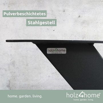 holz4home Tischbein Hora X-Tischbeine 1 Paar (2 Stück) in schwarz