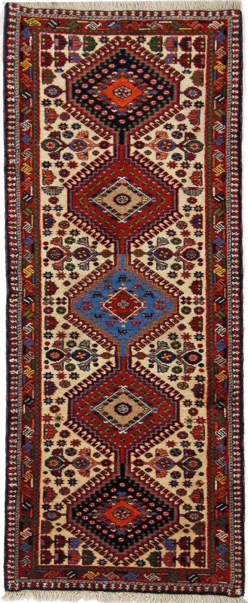 Orientteppich Yalameh Aliabad 58x151 Handgeknüpfter Orientteppich / Perserteppich, Nain Trading, rechteckig, Höhe: 12 mm