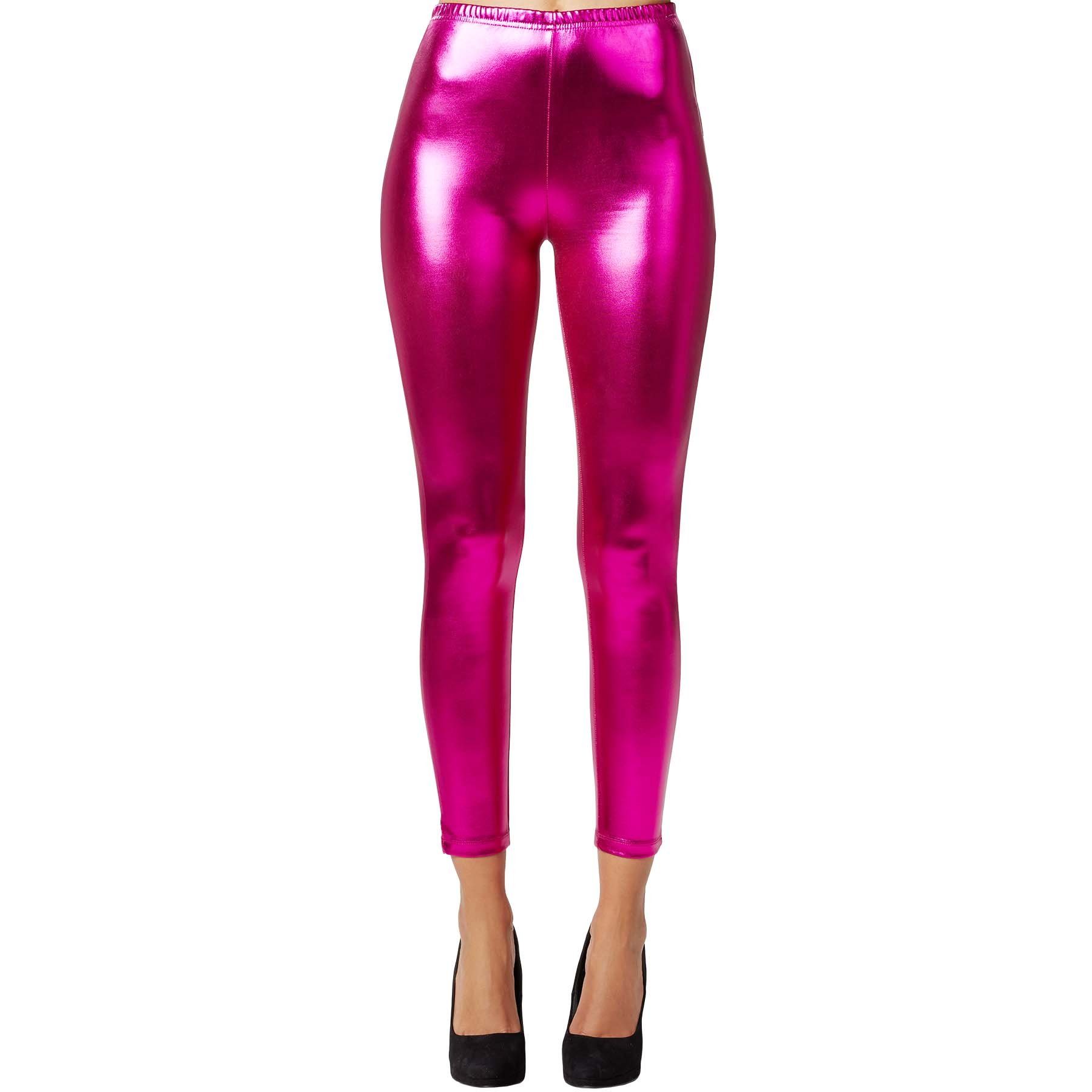 dressforfun Leggings Metallic-Leggings pink