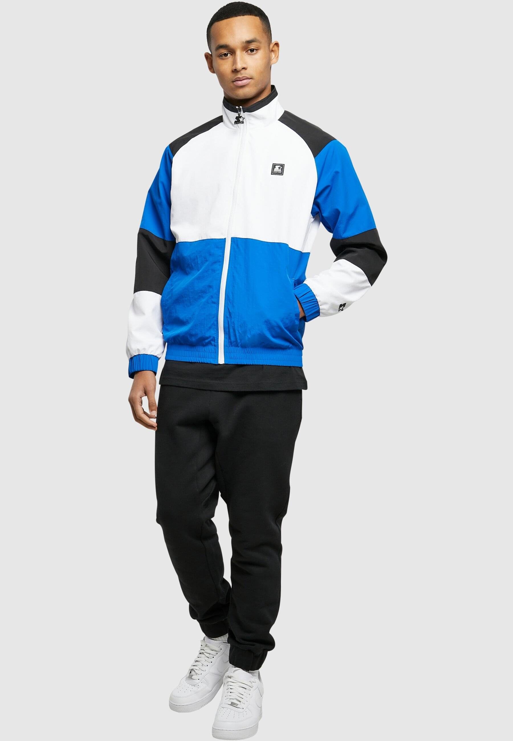 Starter Blouson Herren Starter Retro (1-St) Jacket white/cobaltblue/black Color Block
