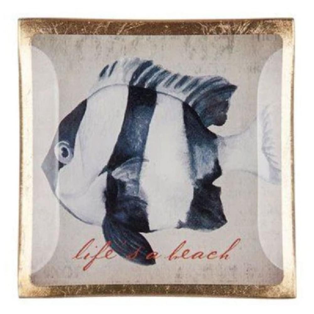 Giftcompany Dekoteller Glasteller Love Plates Life´s a Beach (10x10cm)