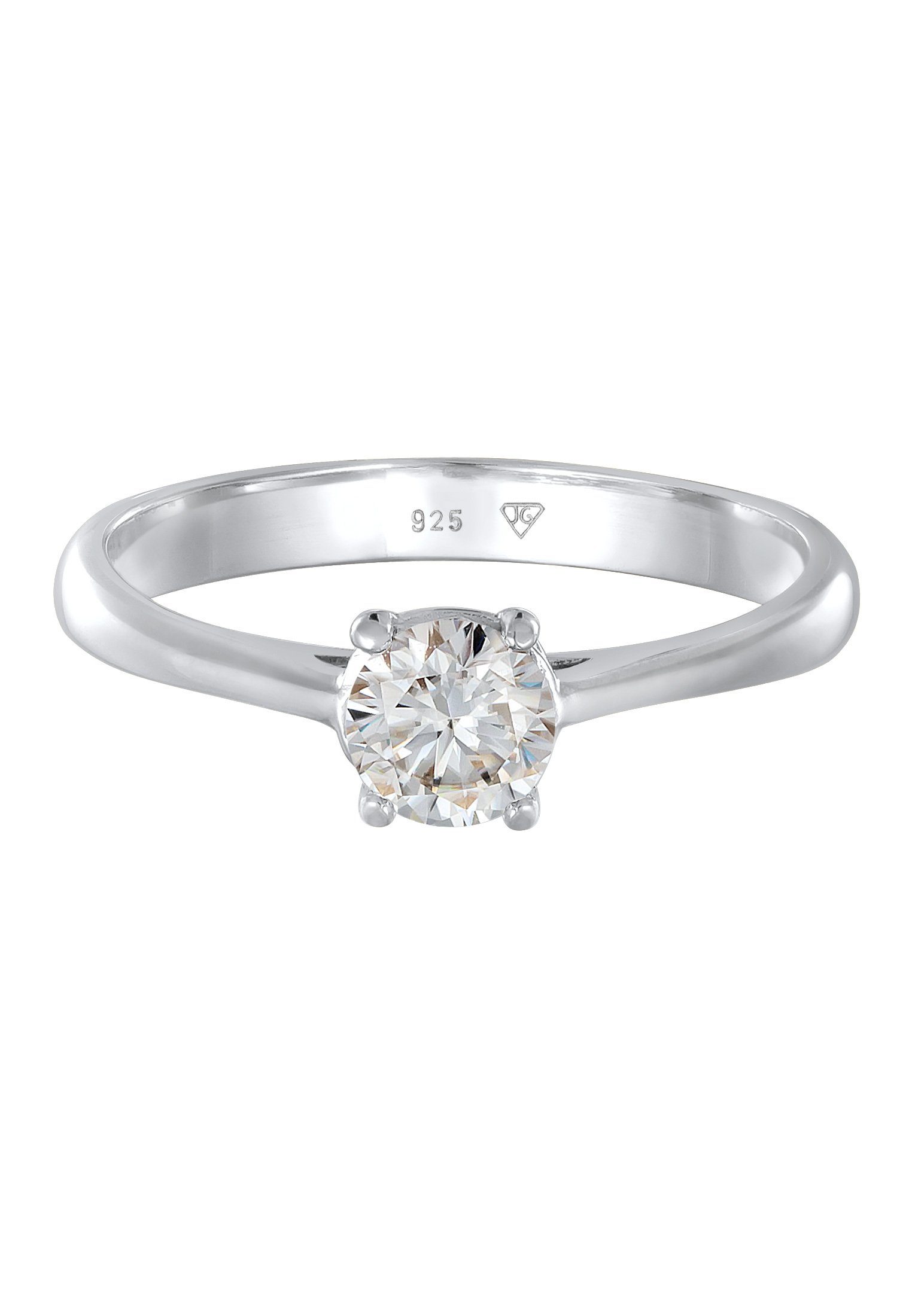 Elli Premium Fingerring Moissanite Solitär Verlobungsring günstig online kaufen