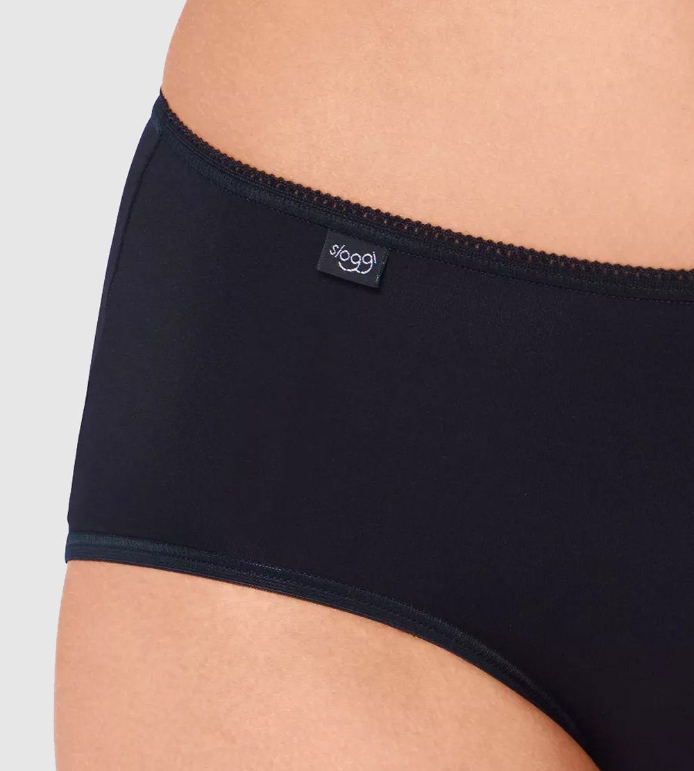 sloggi Midislip Midi Slip 24/7 Microfibre (3-St) weich, leicht, Elastikbündchen