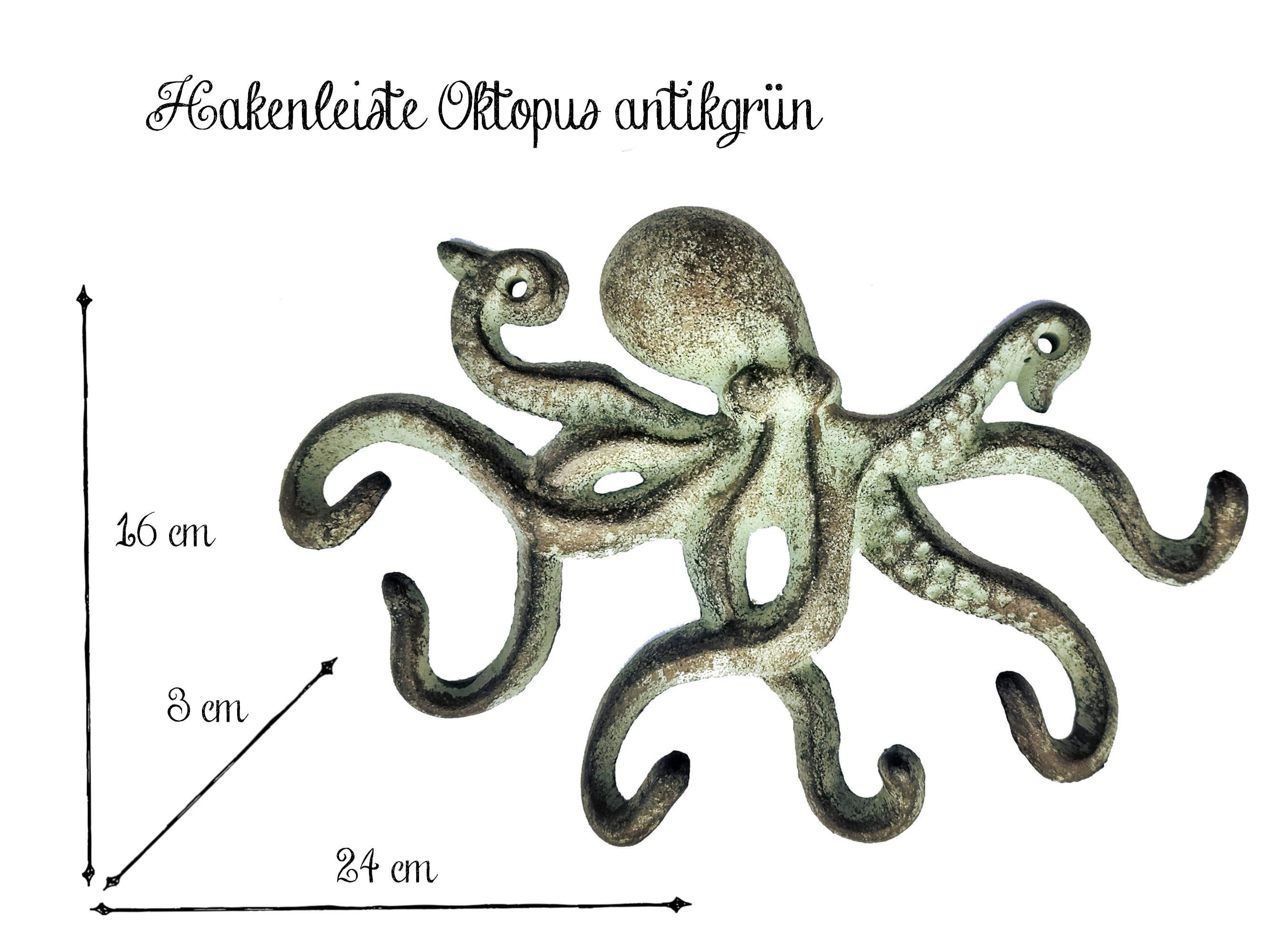Paulslandhaus Hakenleiste Octopus grün günstig online kaufen