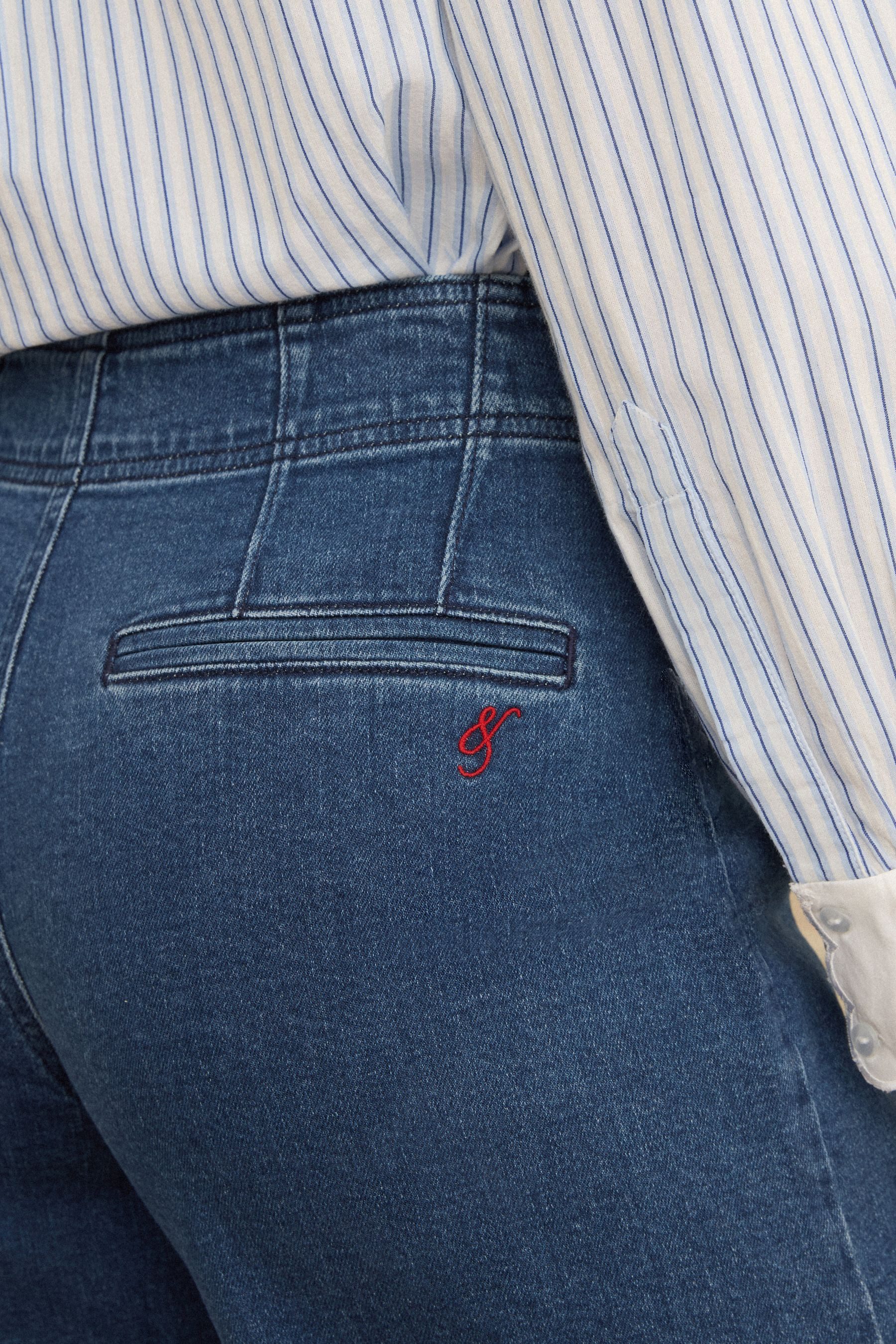 Love & Roses Weite Jeans Love & Roses Jeans mit weitem Bein, Extralang (1-tlg)