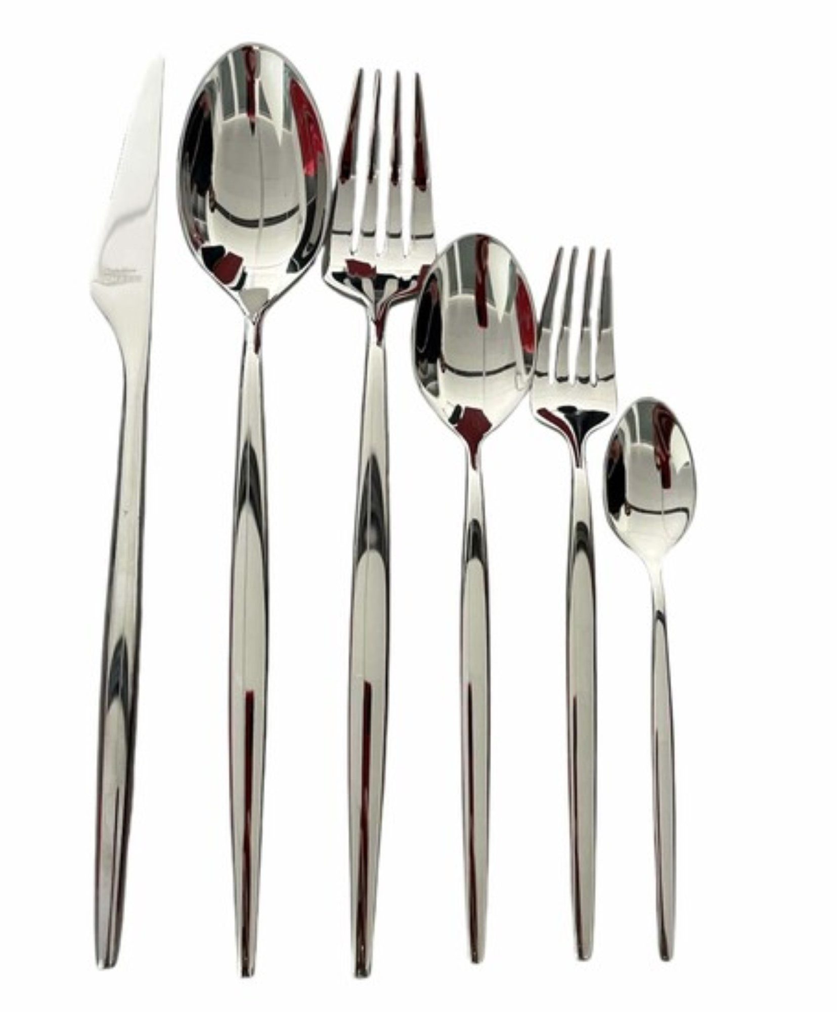 Schäfer Elektronik Besteck-Set 36-tlg. Besteck-Set aus 18/10 Edelstahl für 6 Personen – Silber (36-tlg), 6 Personen