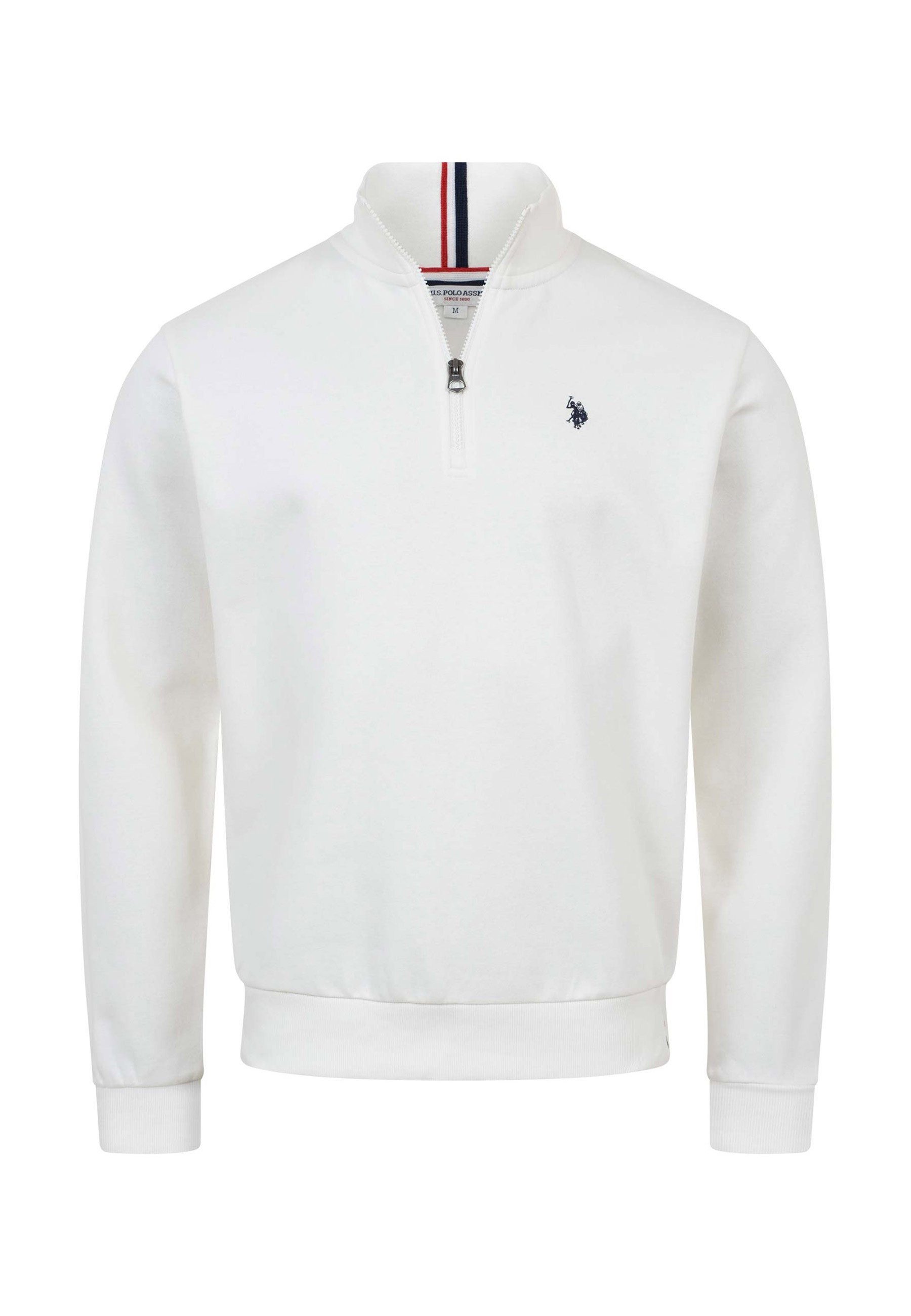 U.S. Polo Assn. Stehkragenpullover USNiico – Herren Half-Zip Pullover mit Logo-Stickerei Weiche Baumwollmischung, sportlich-elegantes Design und hoher Komfort – Bild 5 von 5