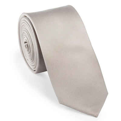 UNA Krawatte »Krawatte - Plain - 6cm - Seide«