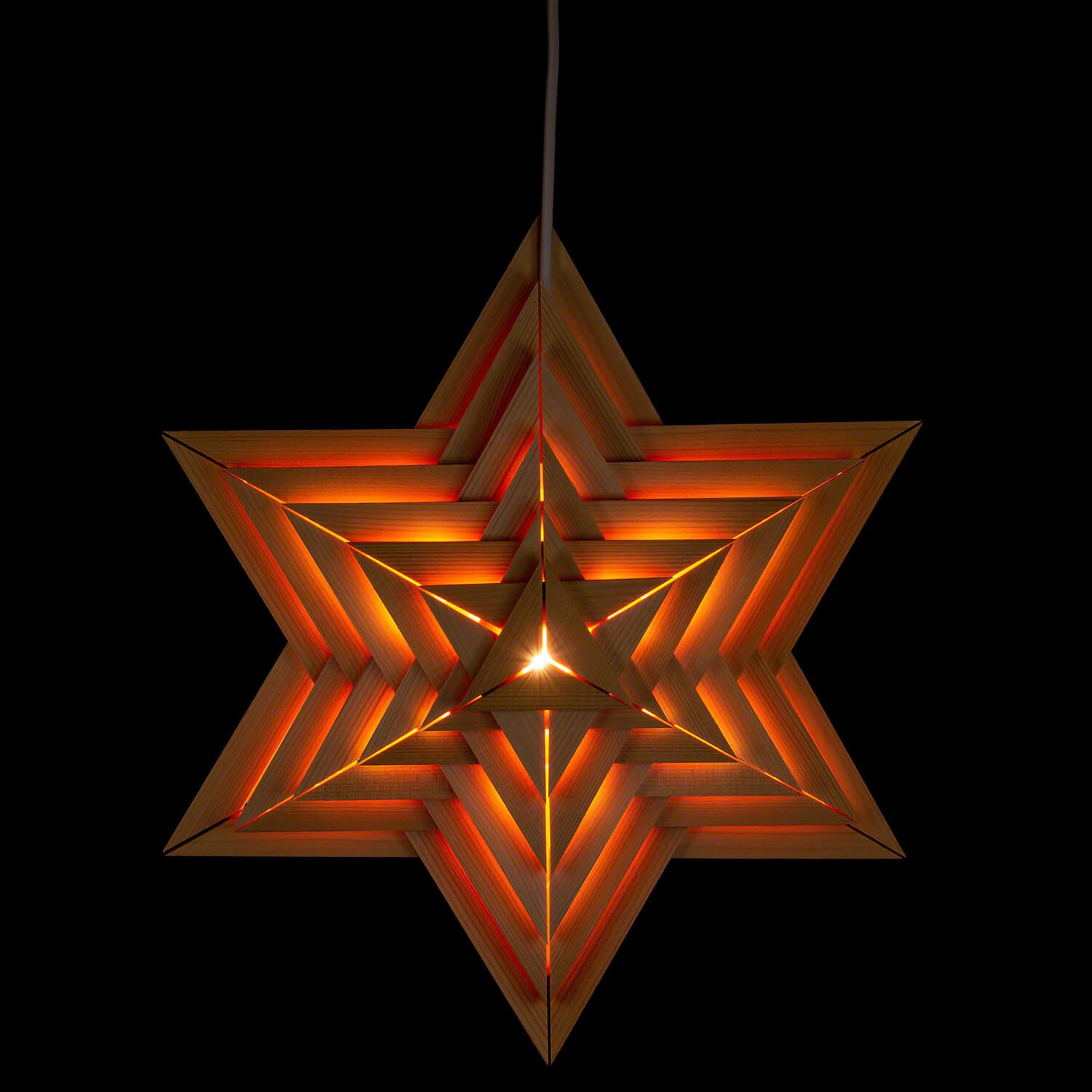 Dregeno Erzgebirge Schwibbogen Fensterbild Weihnachtsstern (40cm) von Dregeno Seiffen