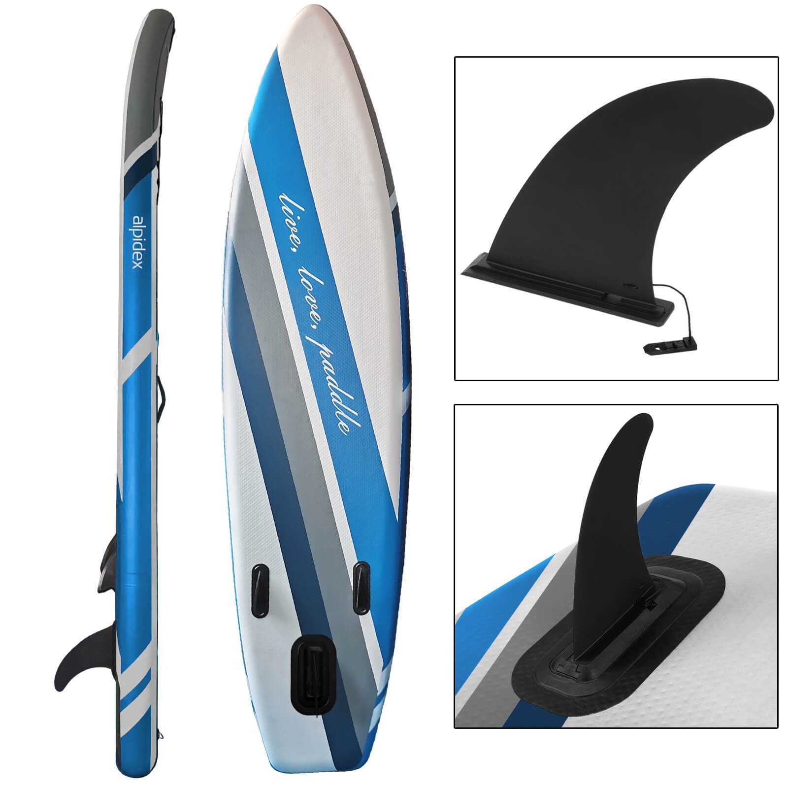 ALPIDEX SUP-Board ALPIDEX Stand Up Paddle Set SUP 320 Komplett Set belastbar bis 200 kg