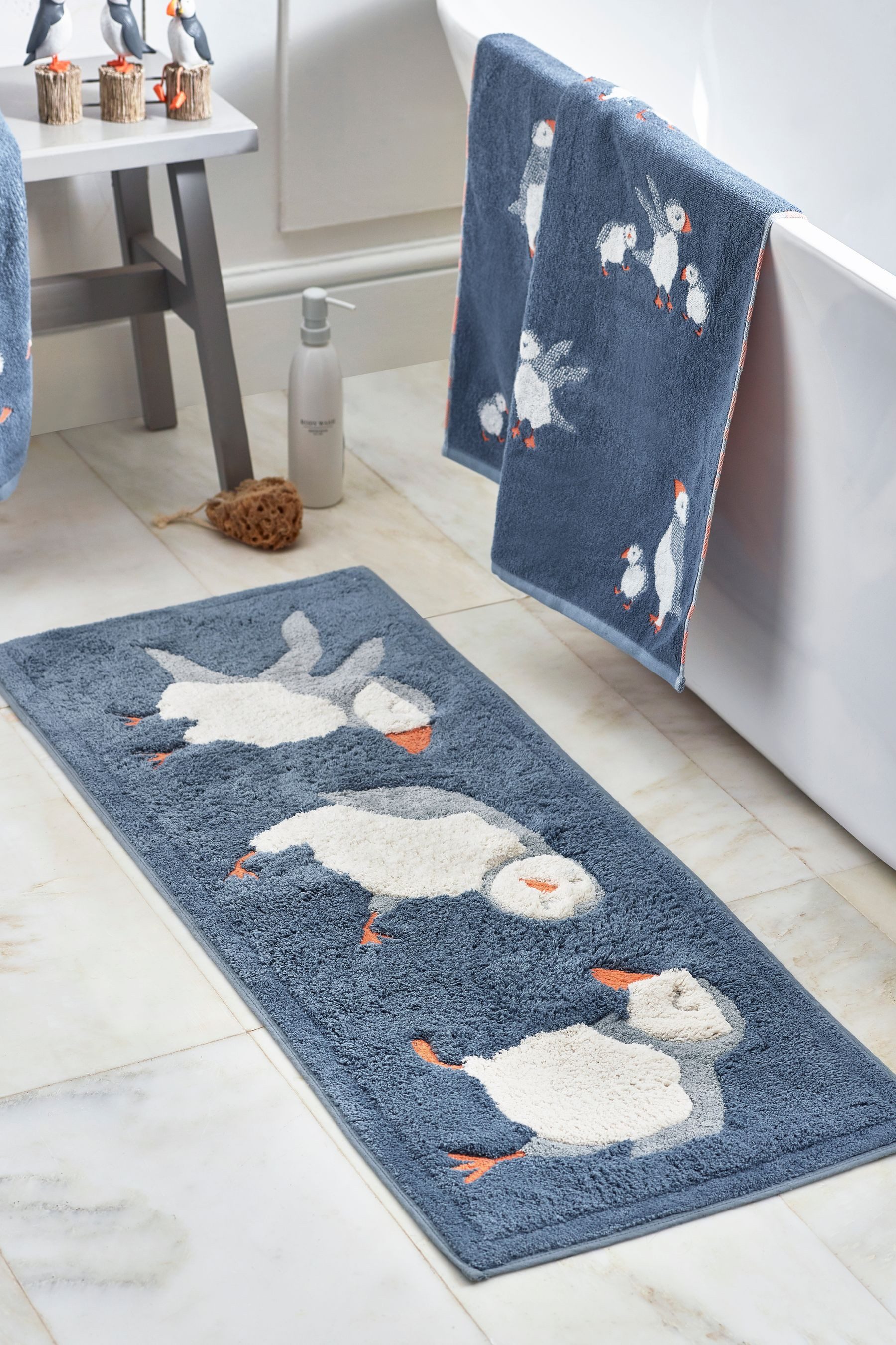 Next Badematte Badematte mit Papageientaucher, Höhe 110 mm günstig online kaufen