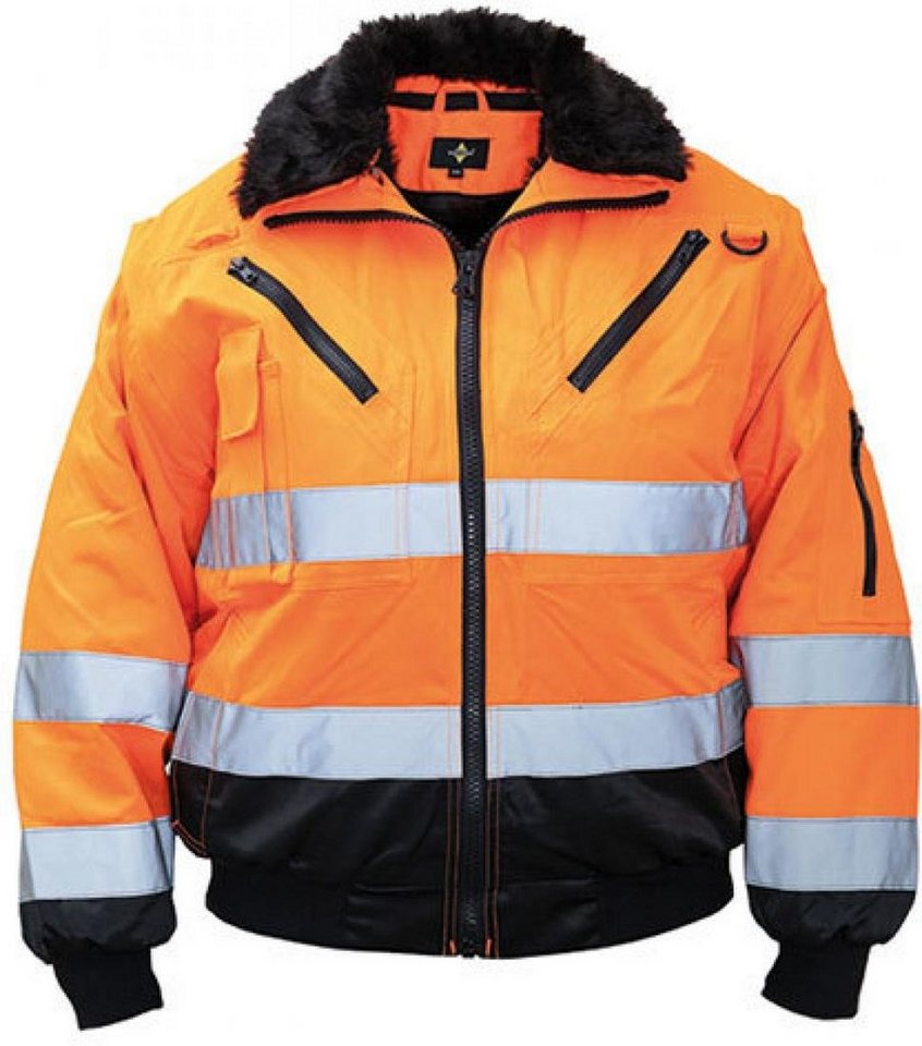 korntex Arbeitsjacke Robust 4-in-1 Hi-Vis Pilot Jacket Oslo XS bis 5XL