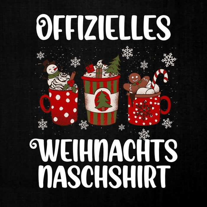 Quattro Formatee Kurzarmshirt Offizielles Weihnachtsnaschshirt Festtage Herren (1-tlg)