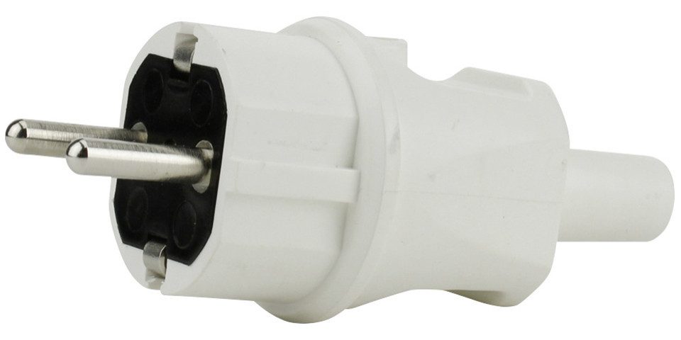 UNITEC Unitec Schutzkontakt-Stecker mit Knickschutz Steckernetzteil