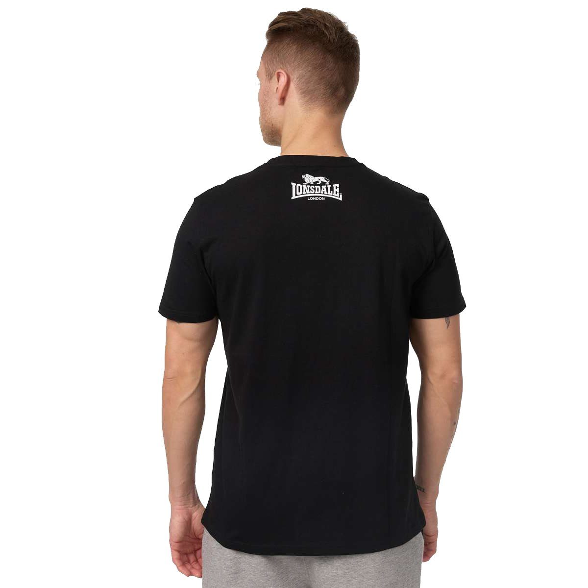 Lonsdale T-Shirt Lonsdale Herren T-Shirt Logo black L (1-tlg)