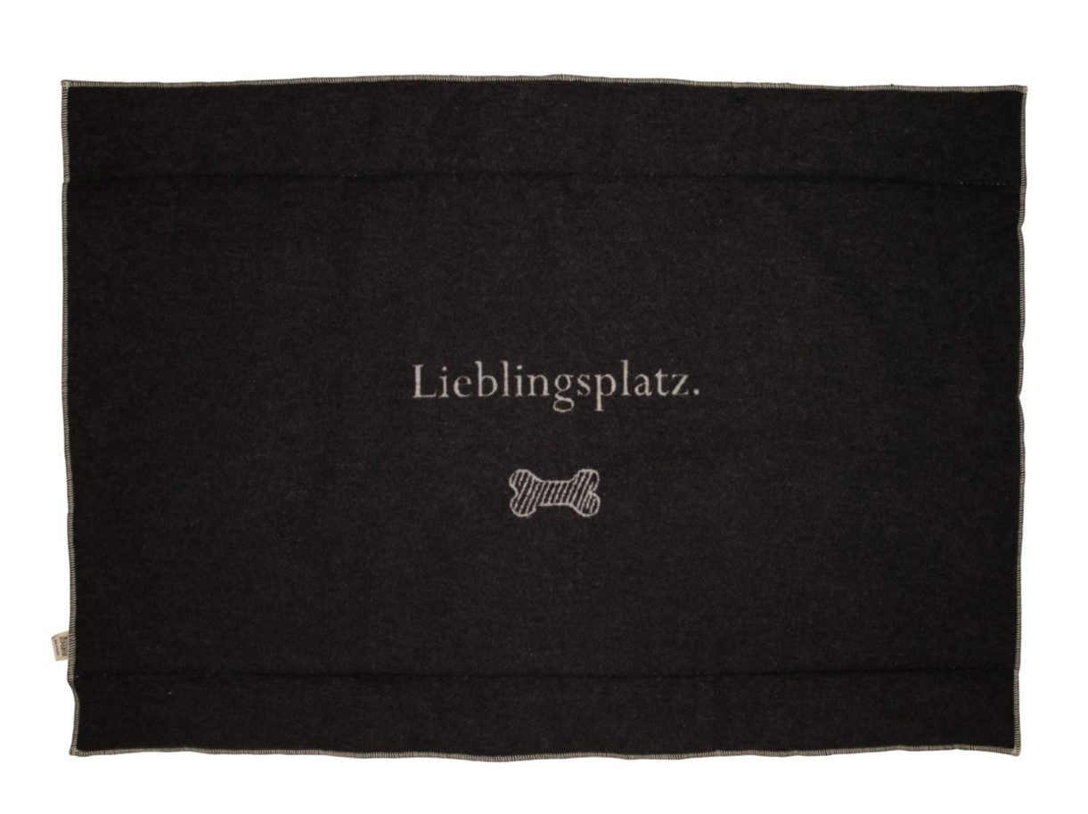 DAVID FUSSENEGGER Hundematte 'Lieblingsplatz' 80 x 120 cm Anthrazit - Grau