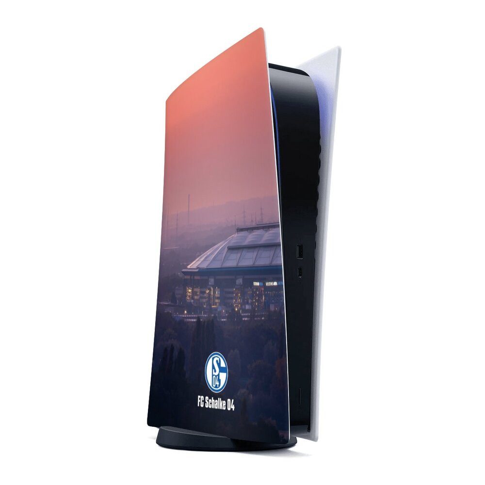 DeinDesign Konsolen-Cover Stadion FC Schalke 04 Offizielles Lizenzprodukt Schalke 04 Stadion, Sony Playstation 5 Digital Edition Skin Aufkleber Sticker Folie