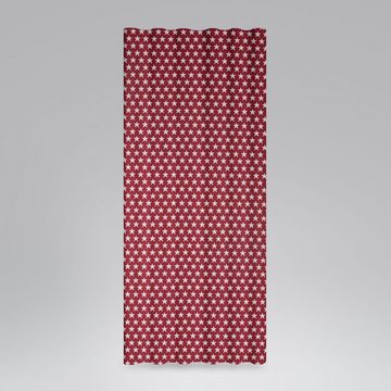 Vorhang SCHÖNER LEBEN. Vorhang mit Smok-Schlaufenband Sterne rot weiß 245cm, SCHÖNER LEBEN., (1 St), blickdicht, Baumwolle, handmade, made in Germany, vorgewaschen