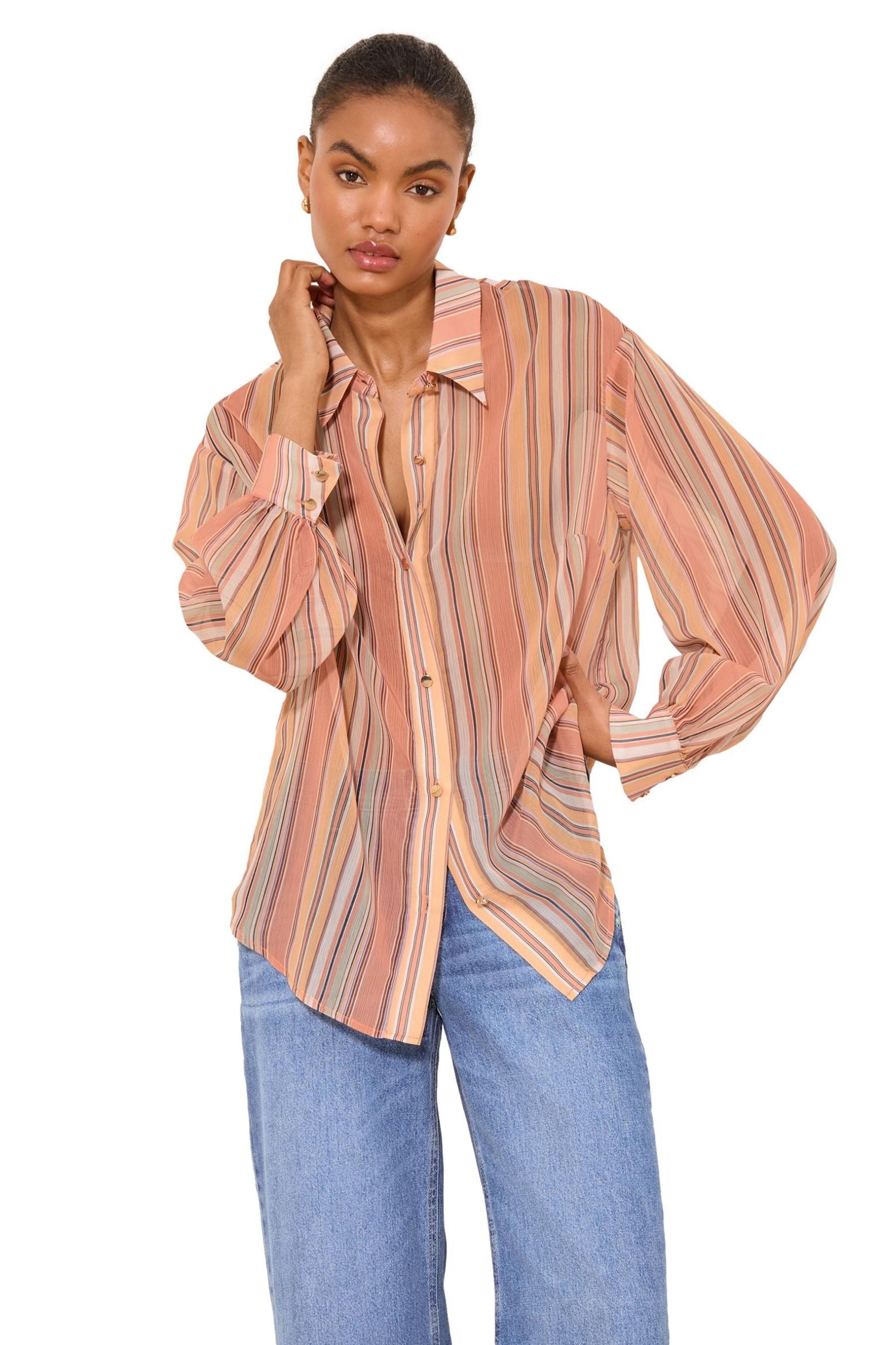 LIPSY Hemdbluse Lipsy Chiffonbluse, Regular (1-tlg)