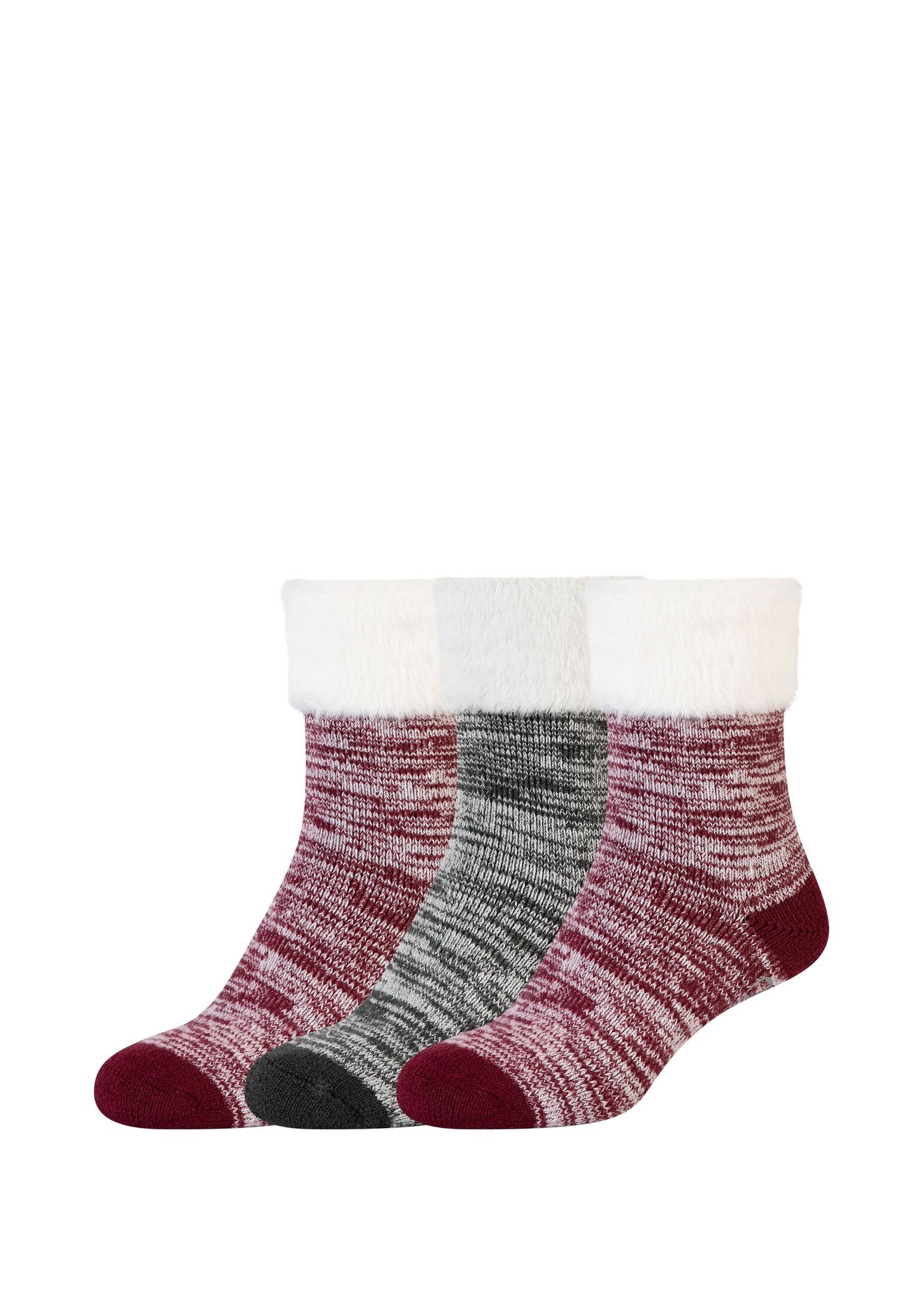 red oxblood Socken Camano Pack Socken 3er