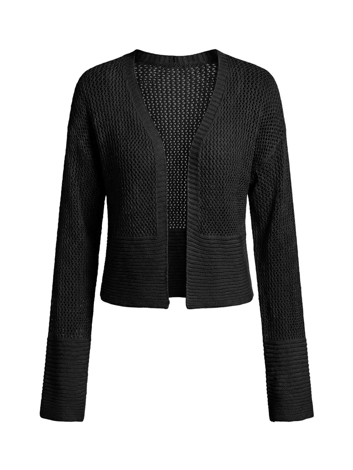 Imily Bela Cardigan Damen Kurzer Strickcardigan (Packung, 1-tlg., 1per-Pack) in Unifarbe – Bild 5 von 5