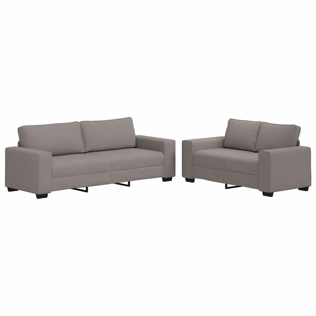 vidaXL Sofa 2-tlg. Sofagarnitur mit Kissen günstig online kaufen