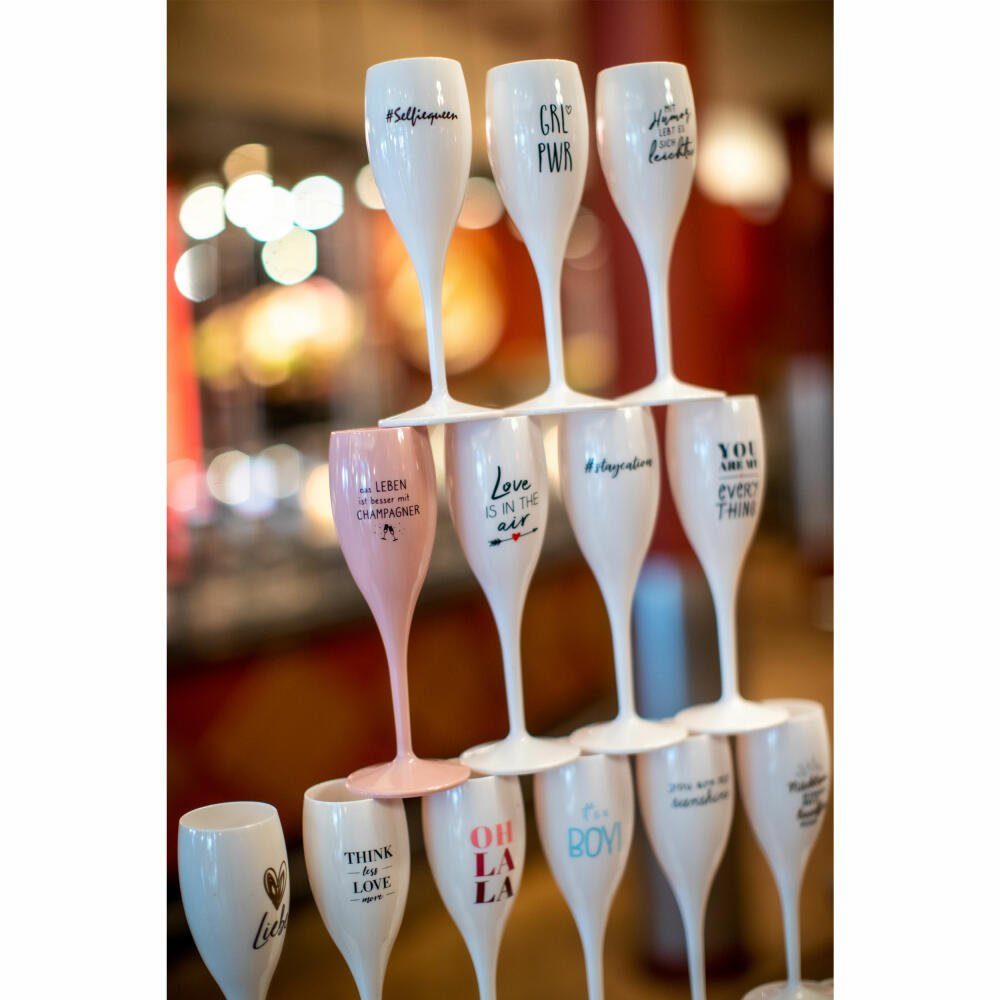 KOZIOL Sektglas Cheers No. 1 You Are My Everything, 100 ml, Kunststoff