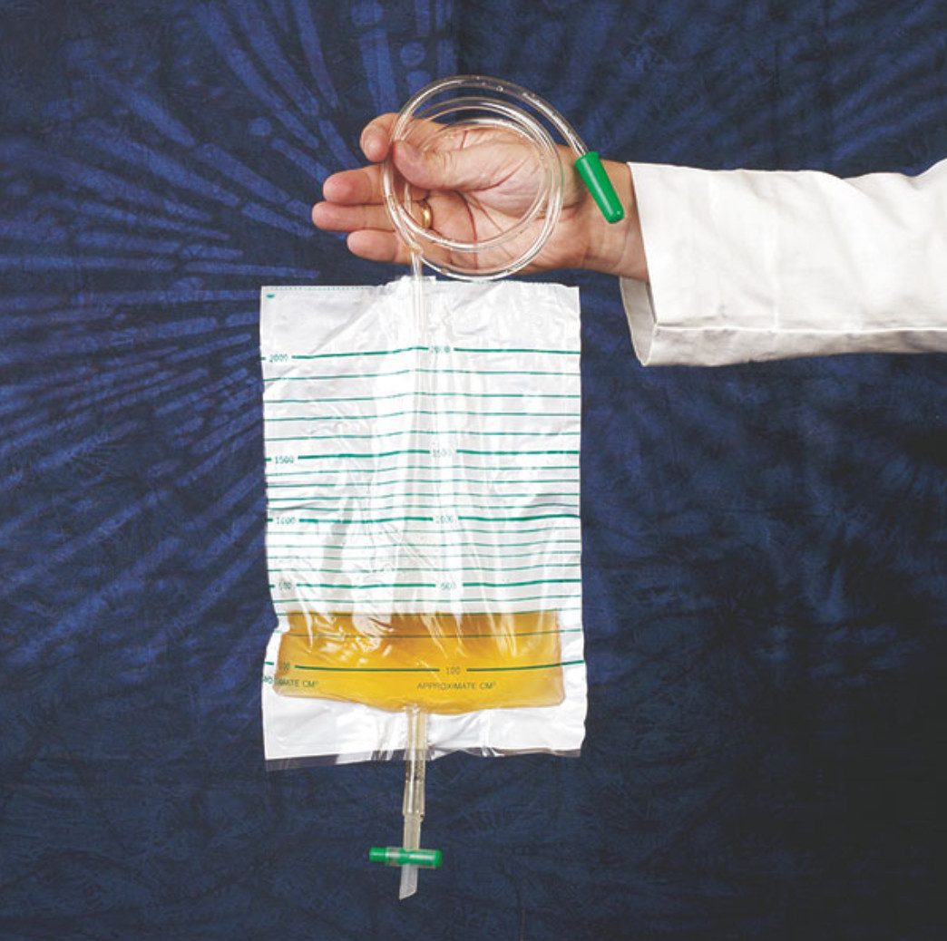 DocMed Urinbeutel DCT Urinbeutel 2 Liter unsteril (Einzelpackung, 10 St., Für den einmaligen Gebrauch konzipiert), Robustes, auslaufsicheres Material