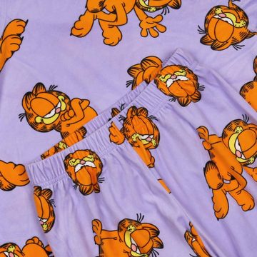 Sarcia.eu Pyjama Garfield Damen Schlafanzug mit langen Ärmeln, lila