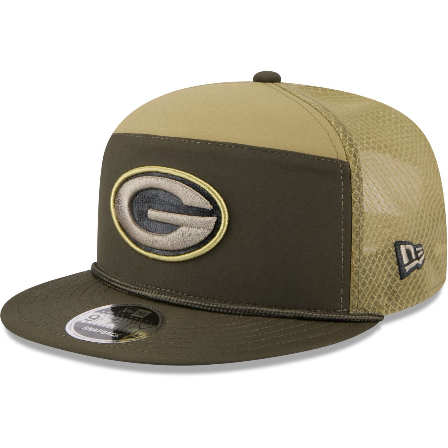 Snapback Cap 9Fifty Split Panel SALUTE Green Bay Packers