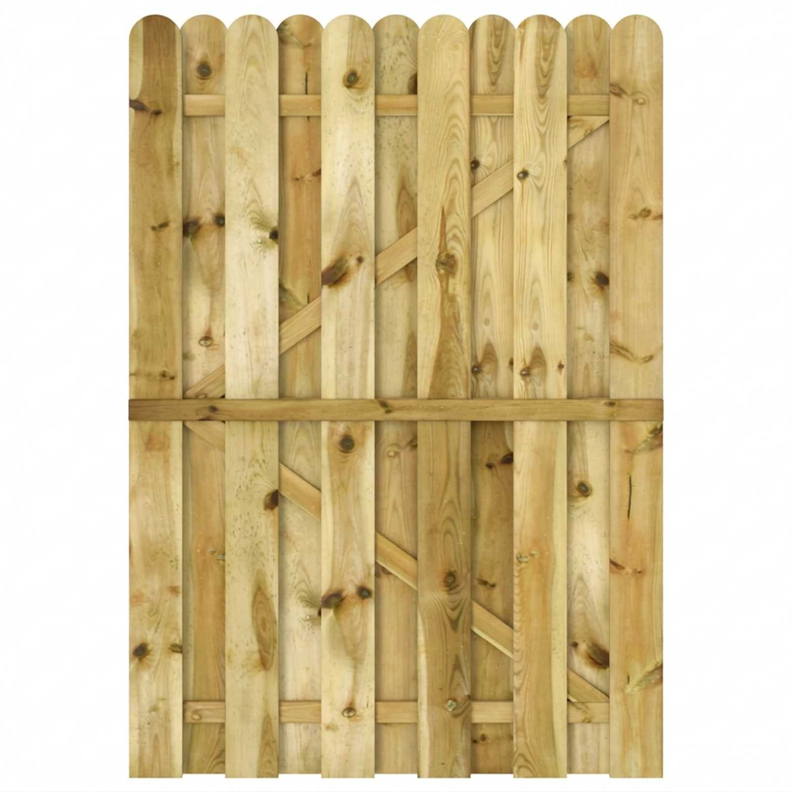 vidaXL Gartentor Gartentor 100 x 150 cm Massives Kiefernholz Grün