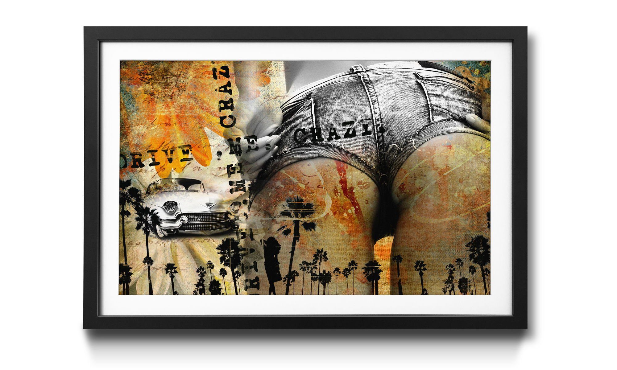 Bild WandbilderXXL Erotik, Größen mit Crazy, erhältlich Drive 4 Rahmen Wandbild, in Me