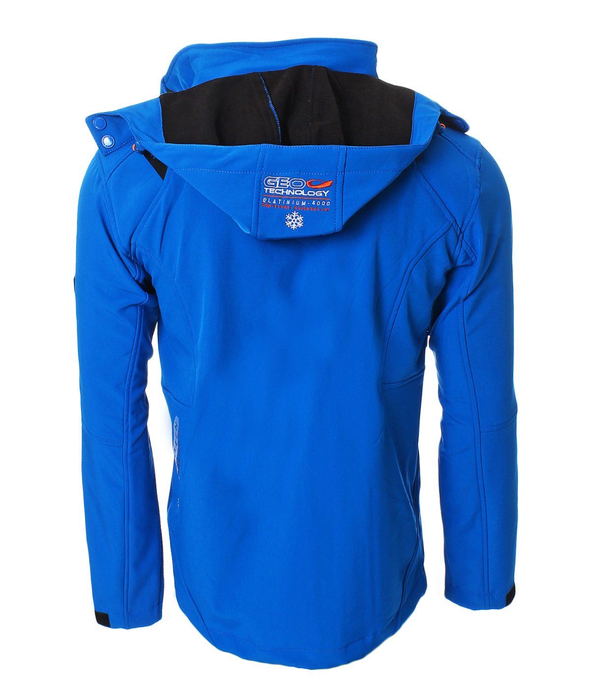 Windbrecher, Norway mit Übergangsjacke Softshelljacke Herren, Tsunami Outdoor, Geographical Blau abnehmbarer Kapuze, Jacke,