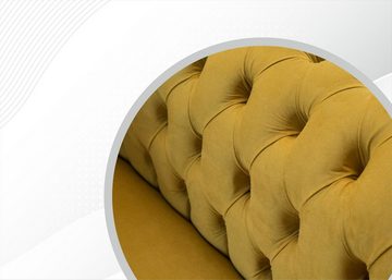 JVmoebel Chesterfield-Sofa, Chesterfield 2 Sitzer Design Sofa Couch 165 cm