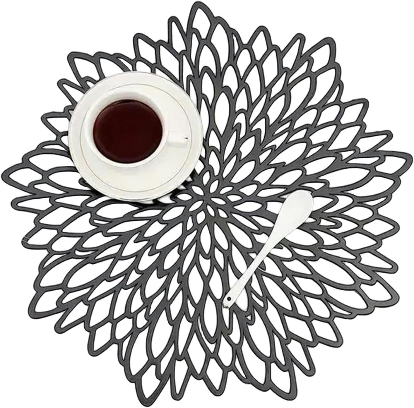 Coonoor Platzset PVC Platzset Abwaschbar Platzsets Tischsets Rund, 38cm, (6 günstig online kaufen