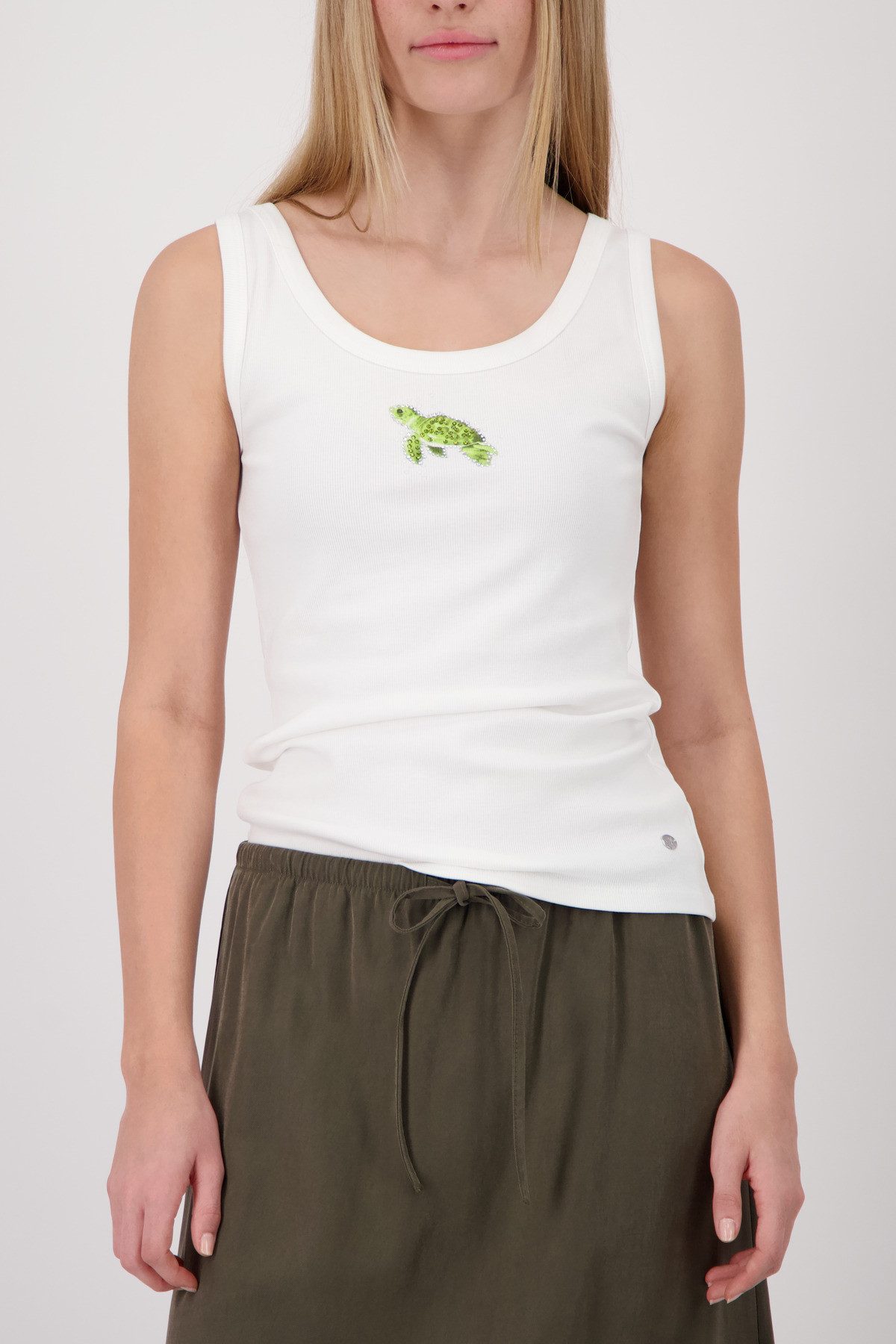 Monari Tanktop Top Schildkröte Regular fit mit Schildkrötenprint