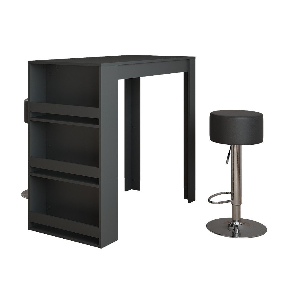 Vicco Bartisch Repose, Anthrazit/Schwarz, 57 x günstig online kaufen