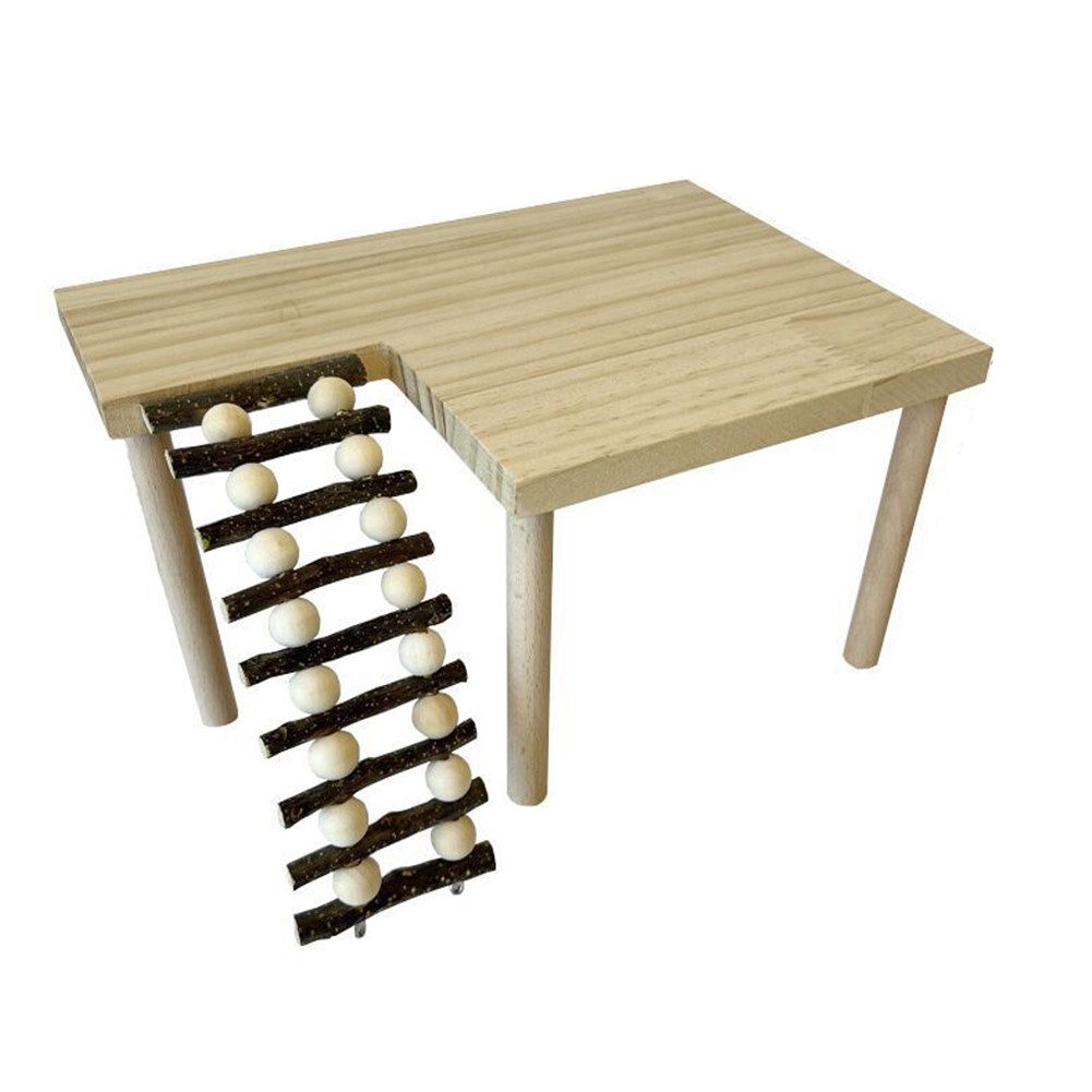 GarveeMore Kleintierkäfig Holz Plattform Stand Regal günstig online kaufen