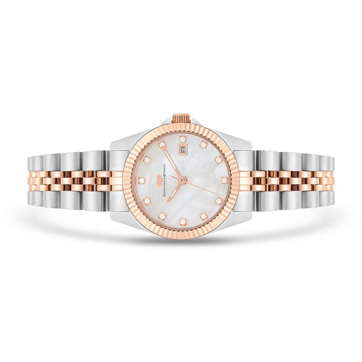 Rhodenwald & Söhne Quarzuhr Cassina silber/roségold, günstig online kaufen