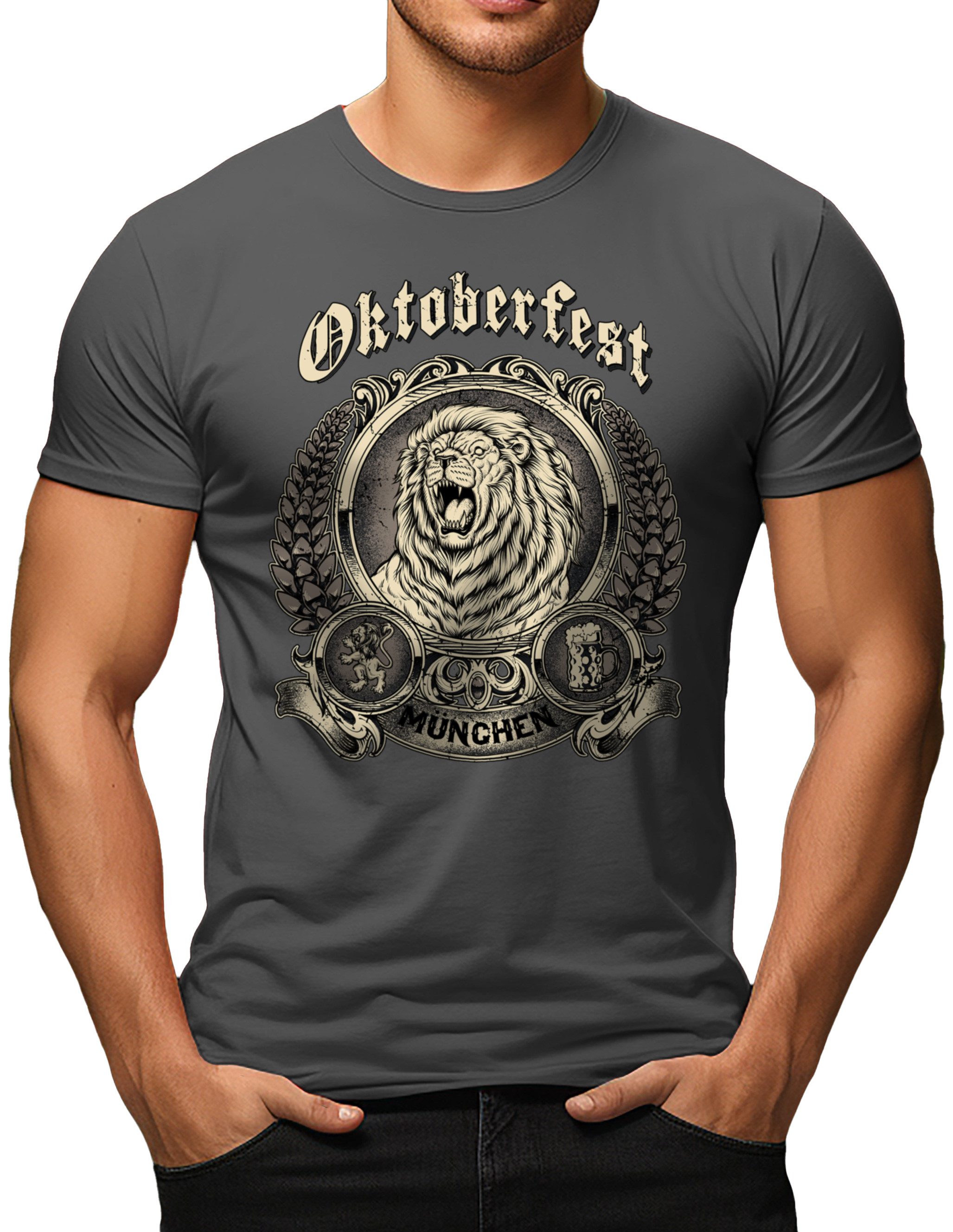 Trachtenshirt Oktoberfest München - offiziell lizenziert durch die LHS