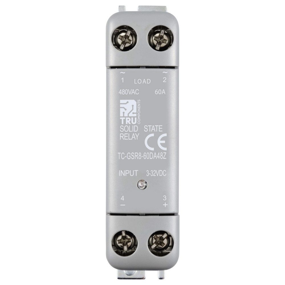 Thumbnail - TRU COMPONENTS Zeitrelais TRU COMPONENTS Halbleiterrelais TC-12705392 60 A Schaltspannung (max), (TC-GSR8-60DA48Z)