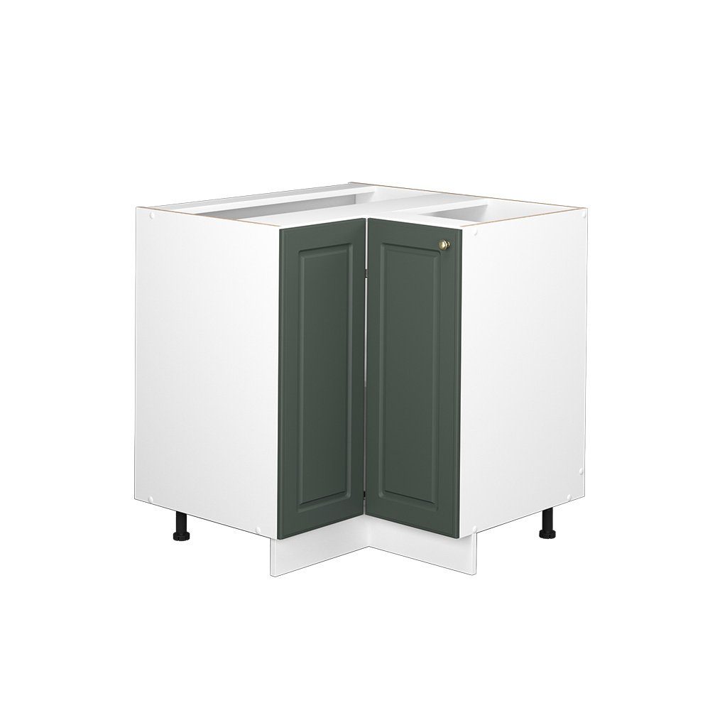 Vicco Eckunterschrank Fame-Line, Grün-Gold Landhaus/Weiß, 80.5 günstig online kaufen