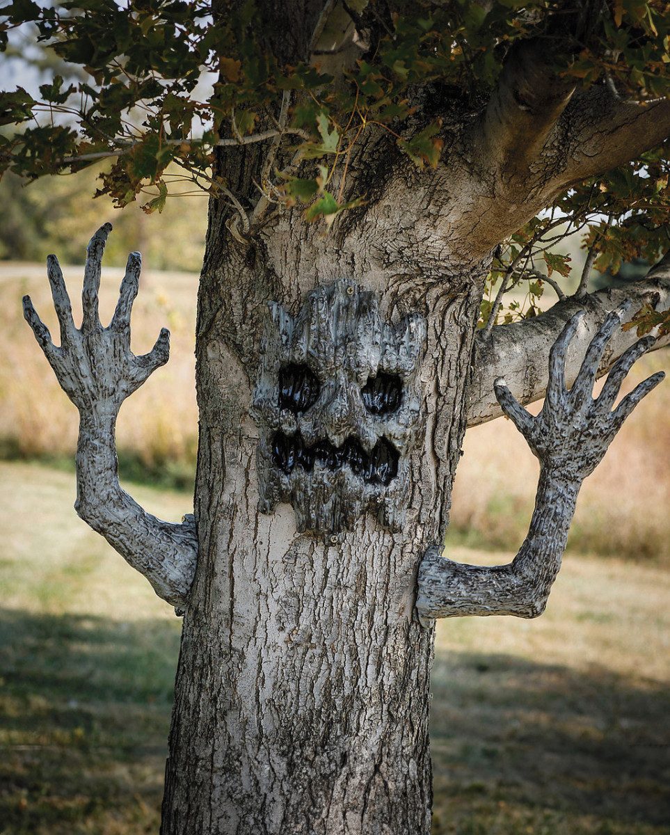 Dekoobjekt Spukender Halloween Baumgeist zum dekorieren im Ha